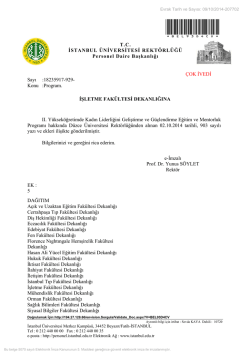 II. Y&uuml;ksek&ouml;ğretimde Kadın Liderliğini Geliştirme
