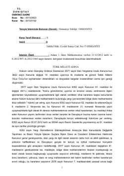 İstiklal Mah. Cevdet Sunay Cad. No:17 OSMANİYE