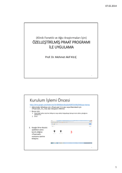 Kurulum İşlemi &Ouml;ncesi - Dil Bilimi