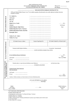 Ek-27 - Milli Eğitim Bakanlığı