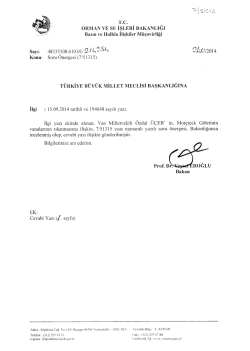 Cevap - T&uuml;rkiye B&uuml;y&uuml;k Millet Meclisi