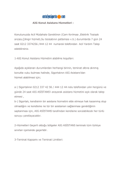 aig konut yardım hizmetleri