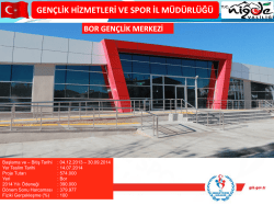 Bor Gen&ccedil;lik Merkezi