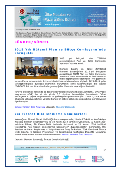 G&Uuml;NDEM/G&Uuml;NCEL - Aksaray Ticaret ve Sanayi Odası