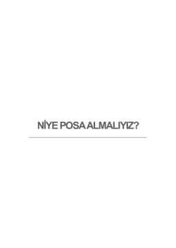 POSA (DİYET LİFİ) - Prof. Dr. Zafer Malazgirt