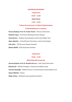 konferans programı