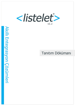 &Ouml;zellikler - Listelet&trade; Akıllı Entegrasyon &Ccedil;&ouml;z&uuml;mleri