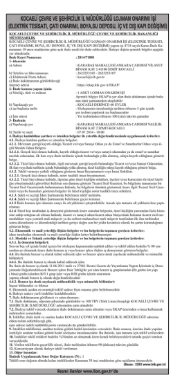 kocaeli &ccedil;evre ve şehircilik il m&uuml;d&uuml;rl&uuml;ğ&uuml; lojman