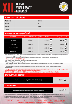 Kayıt ve konaklama formu i&ccedil;in tıklayınız.