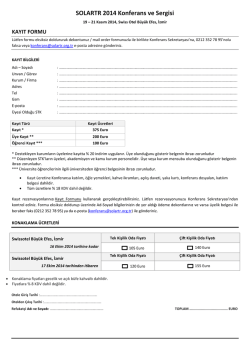 SOLARTR 2014 Konferans ve Sergisi