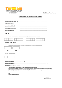 turkkom maıl order ödeme formu