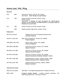 CV - Civil Engineering Department