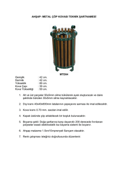 AHŞAP- METAL ÇÖP KOVASI TEKNİK ŞARTNAMESİ MTD04