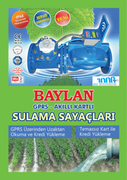 Broş&uuml;r&uuml; İndirin - Baylan Su Saya&ccedil;ları