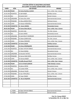 dahili dal ocak 2015