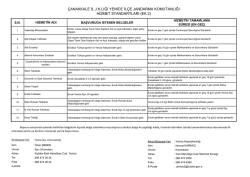 ÇANAKKALE İL J.K.LIĞI YENİCE İLÇE JANDARMA KOMUTANLIĞI