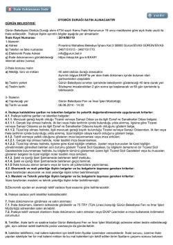 OTOB&Uuml;S DURAĞI SATIN ALINACAKTIR G&Uuml;R&Uuml;N BELEDİYESİ