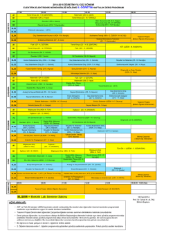 ELSEM = Elektrik Lab Seminer Salonu - KT&Uuml; Elektrik