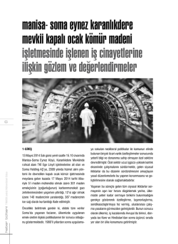 manisa- soma eynez karanlıkdere mevkii kapalı ocak k&ouml;m&uuml;r madeni