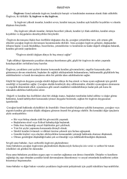 G&uuml;ven-&Ouml;zg&uuml;ven Anne Baba Eğitimi