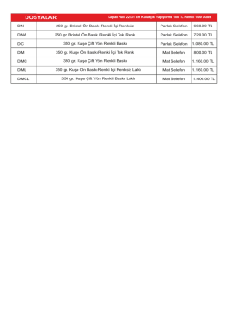 teklif dosyası - Matbaa Market