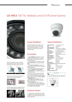 US-4953 700 TVL Verifokal Lensli ICR IR Dome