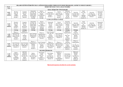 HAFTALIK DERS PROGRAMI