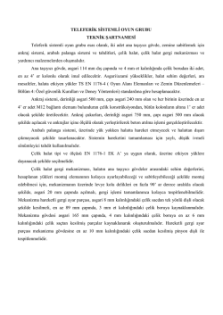 a&ccedil;ık alan spor aletleri teknik şartnamesi