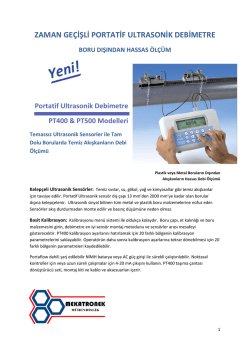 zaman geçişli portatif ultrasonik debimetre