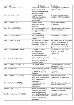 2014-2015 G&uuml;z Tasarım Uygulamaları Konu Listesi