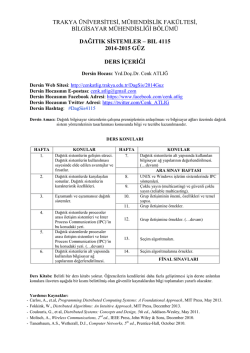 TRAKYA ÜNİVERSİTESİ, MÜHENDİSLİK FAKÜLTESİ, BİLGİSAYAR