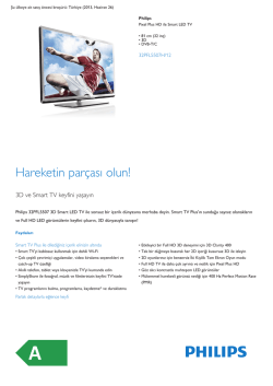 3D DVB-T/C Smart LED TV Pixel Plus HD
