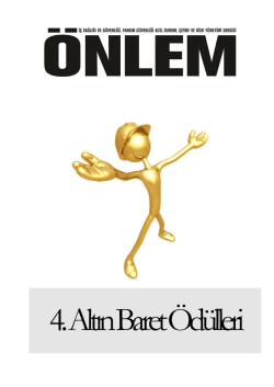 4. Altın Baret Fotoğraf Yarışması Şartnamesi