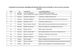 enfeksiyon kontrol hemşireliği resertifikasyon eğitimi ve sınavı ek