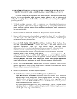 KAMU G&Ouml;REVLİSİ OLMAYAN EBE, HEMŞİRE, SAĞLIK MEMURU