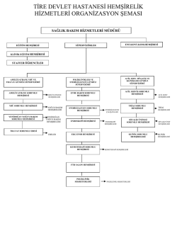 Organizasyon Şeması - Tire Devlet Hastanesi