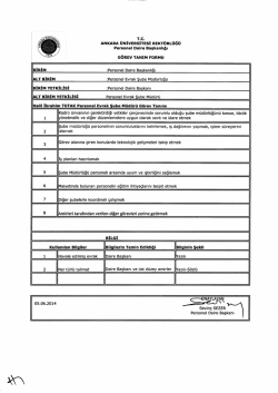 鵞 色拍 - Personel Daire Başkanlığı