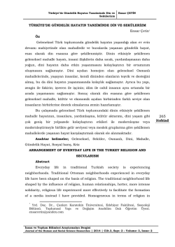 Bu PDF dosyasını indir - İnsan ve Toplum Bilimleri Araştırmaları