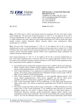 ERK Denetim ve Yeminli Mali M&uuml;şavirlik Hizmetleri Ltd. Şti