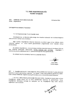Şirket Bilgi Formu