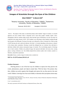 Images of Scientists through the Eyes of the Children