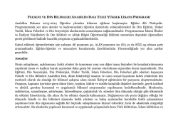 Felsefe ve Din Bilimleri B&ouml;l&uuml;m&uuml;