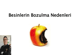 Besinlerin Bozulma Nedenleri Sunumu - gastronomi