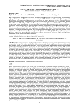 Dumlupınar &Uuml;niversitesi Sosyal Bilimler Dergisi