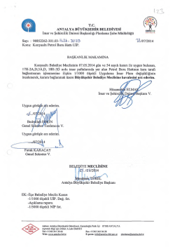 TC ANTALYA B&Uuml;Y&Uuml;KŞEHİR BELEDİYESİ İmar ve Şehircilik Dairesi