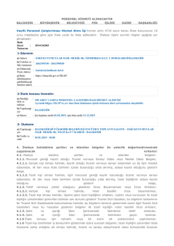 PERSONEL HİZMETİ ALINACAKTIR BALIKESİR B&Uuml;Y&Uuml;KŞEHİR