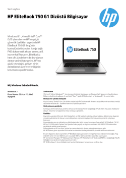 HP EliteBook 750 G1 Dizüstü Bilgisayar