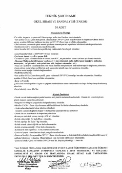 teknık sartname