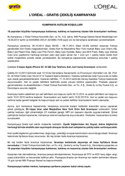 Kampanya Katılım Koşulları