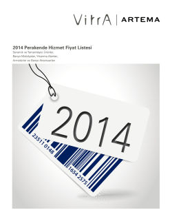 2014 Perakende Hizmet Fiyat Listesi